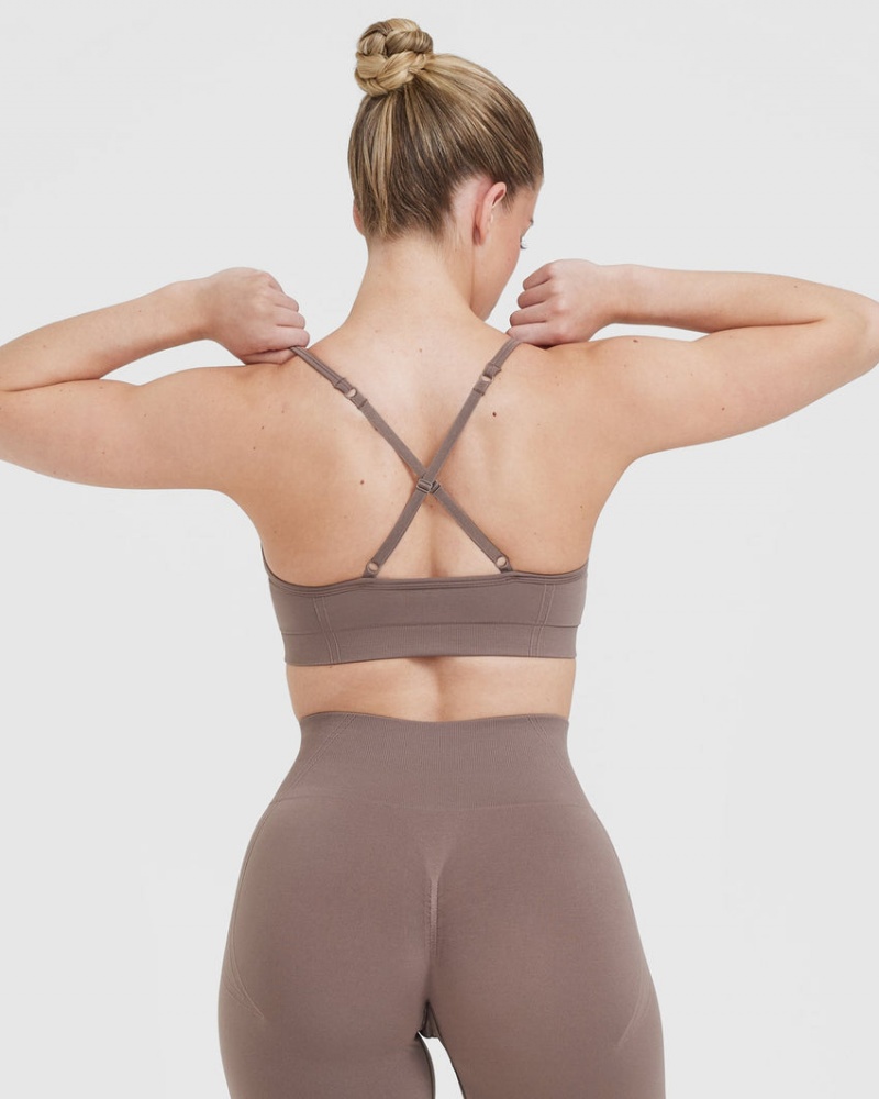 Oner Active Effortless Bandjes Bralette Sports Bras Bruin | KFM-082593