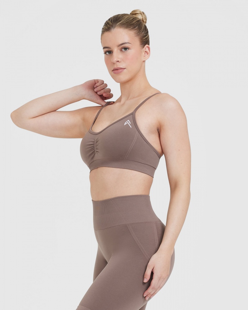 Oner Active Effortless Bandjes Bralette Sports Bras Bruin | KFM-082593