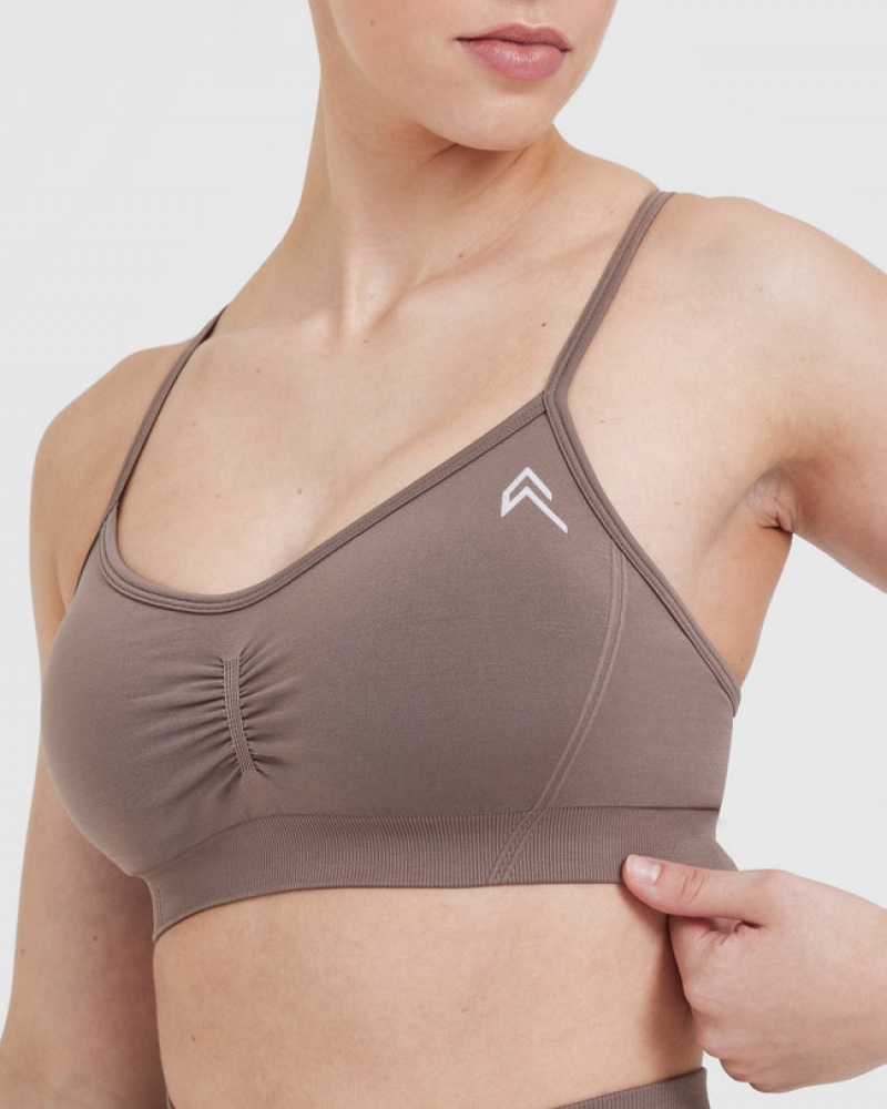 Oner Active Effortless Bandjes Bralette Sports Bras Bruin | KFM-082593