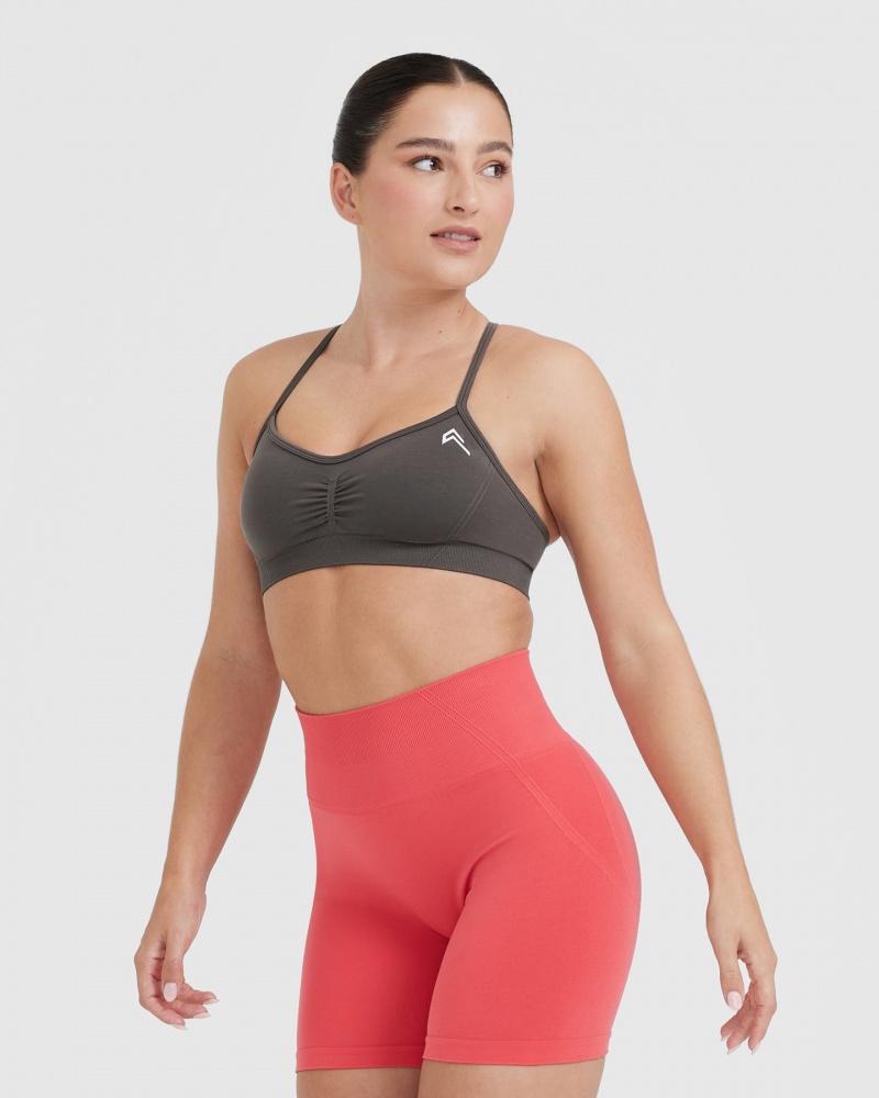Oner Active Effortless Bandjes Bralette Sports Bras Diepgrijs Bruin | GIZ-593287