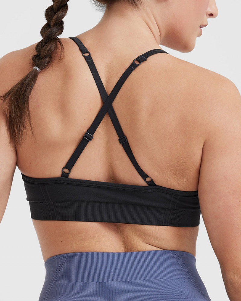 Oner Active Effortless Bandjes Bralette Sports Bras Zwart | NKY-716209
