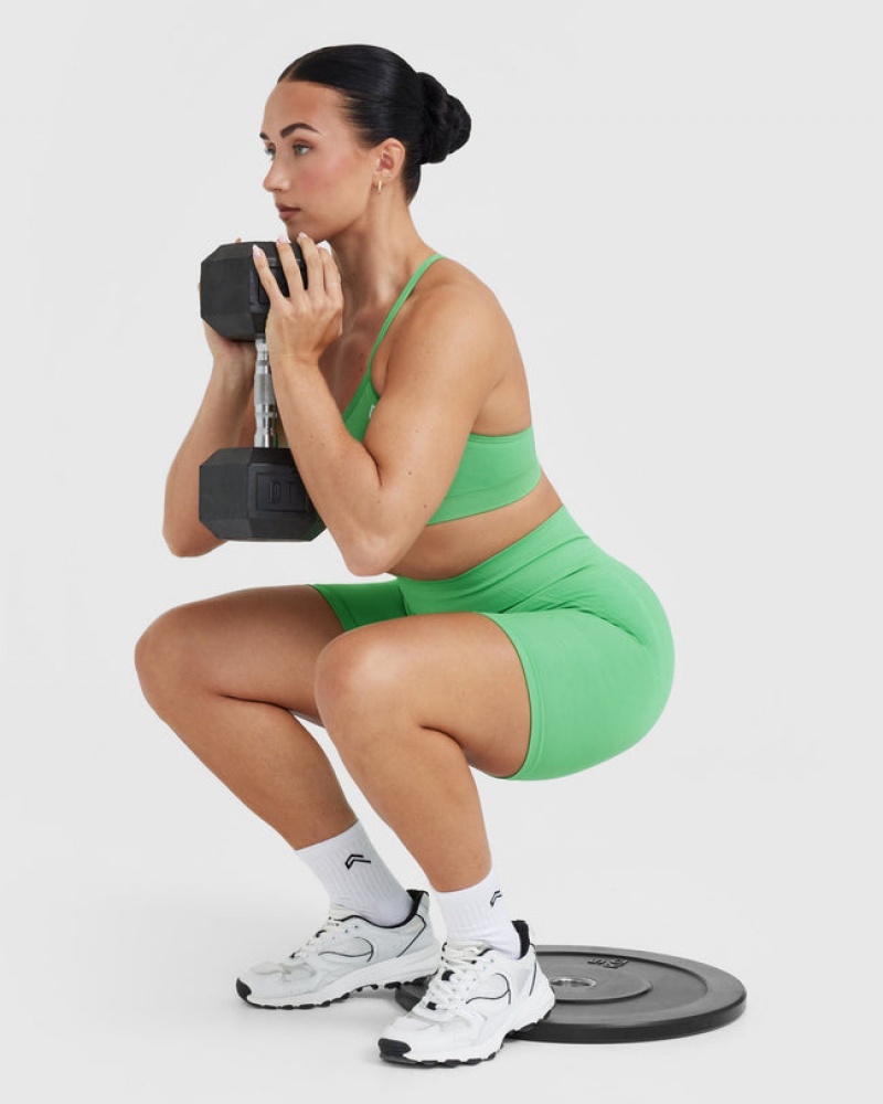 Oner Active Effortless Seamless Cycling Korte Broek Groen | JYE-632498