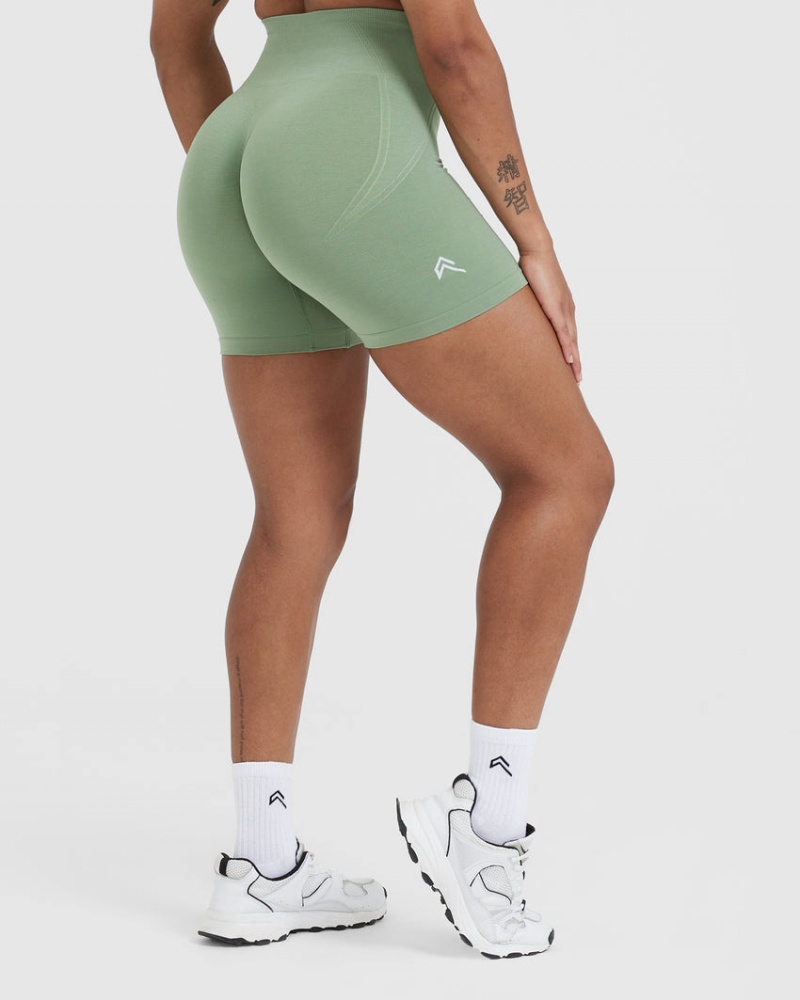 Oner Active Effortless Seamless Korte Broek Olijfgroen | EMU-193260