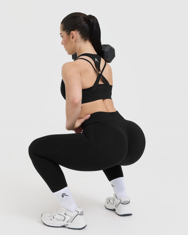 Oner Active Effortless Seamless Layered Sports Bras Zwart | TSR-243857