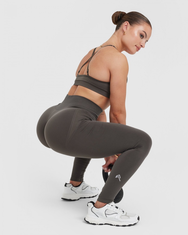 Oner Active Effortless Seamless Leggings Diepgrijs Bruin | GDC-047389