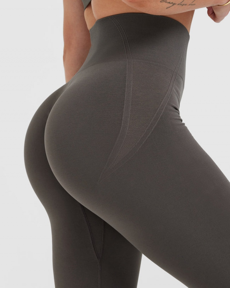 Oner Active Effortless Seamless Leggings Diepgrijs Bruin | GDC-047389