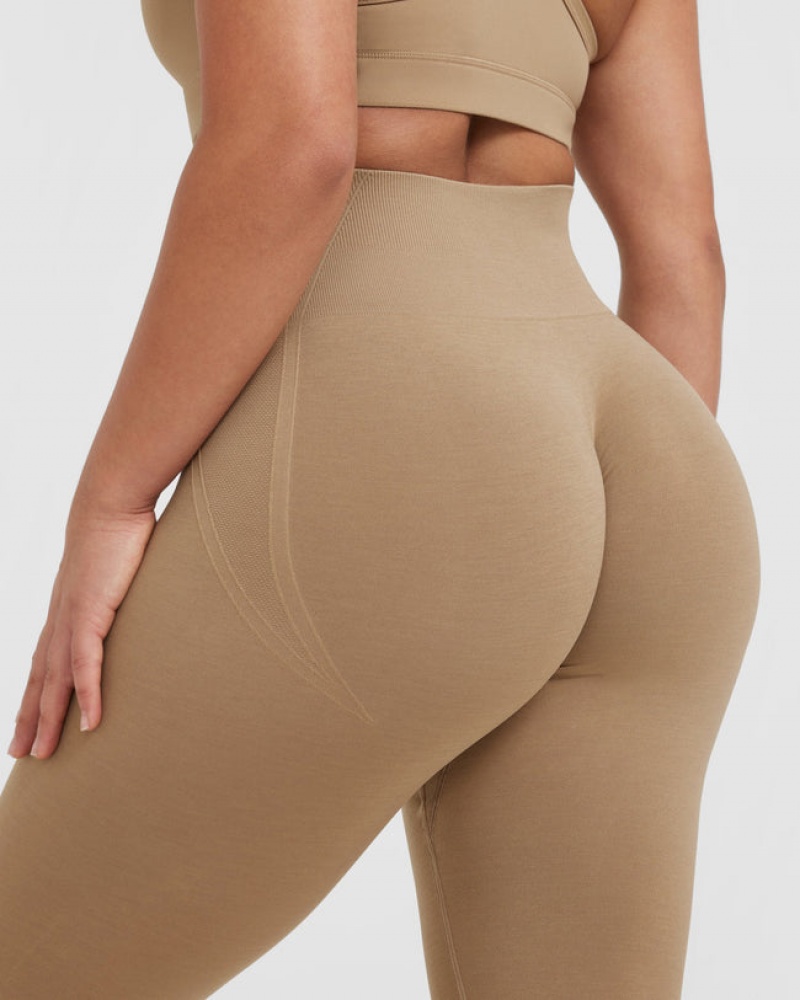 Oner Active Effortless Seamless Leggings Bruin | DYX-035498