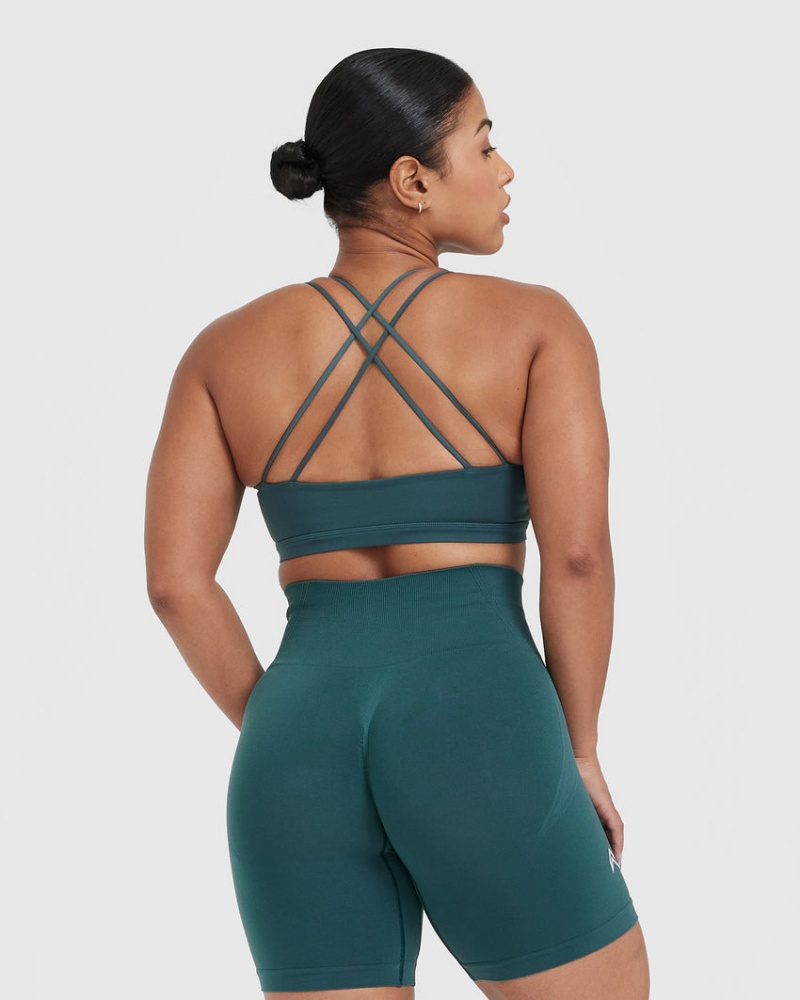 Oner Active Everyday Cross Over Bralette Sports Bras Blauw Turquoise | LDS-269184