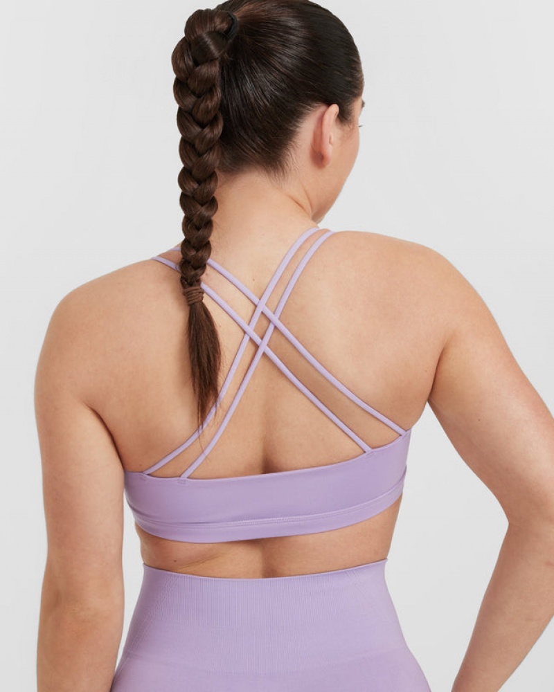 Oner Active Everyday Cross Over Bralette Sports Bras Paars | HDV-791246