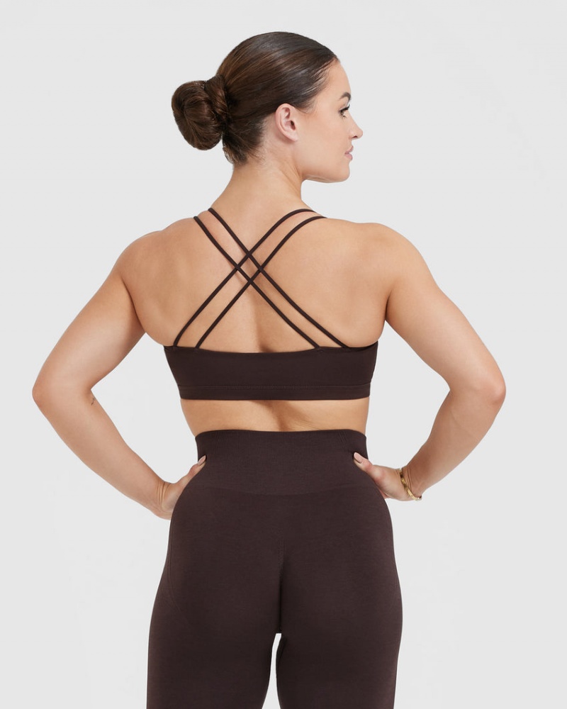 Oner Active Everyday Cross Over Bralette Sports Bras Donkergrijs | RFU-539472