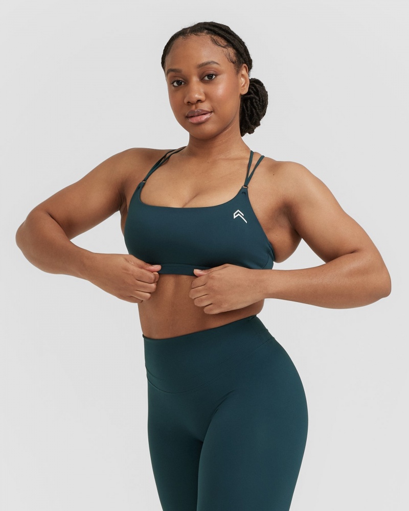 Oner Active Everyday Cross Over Bralette Sports Bras Blauw | CPH-765942