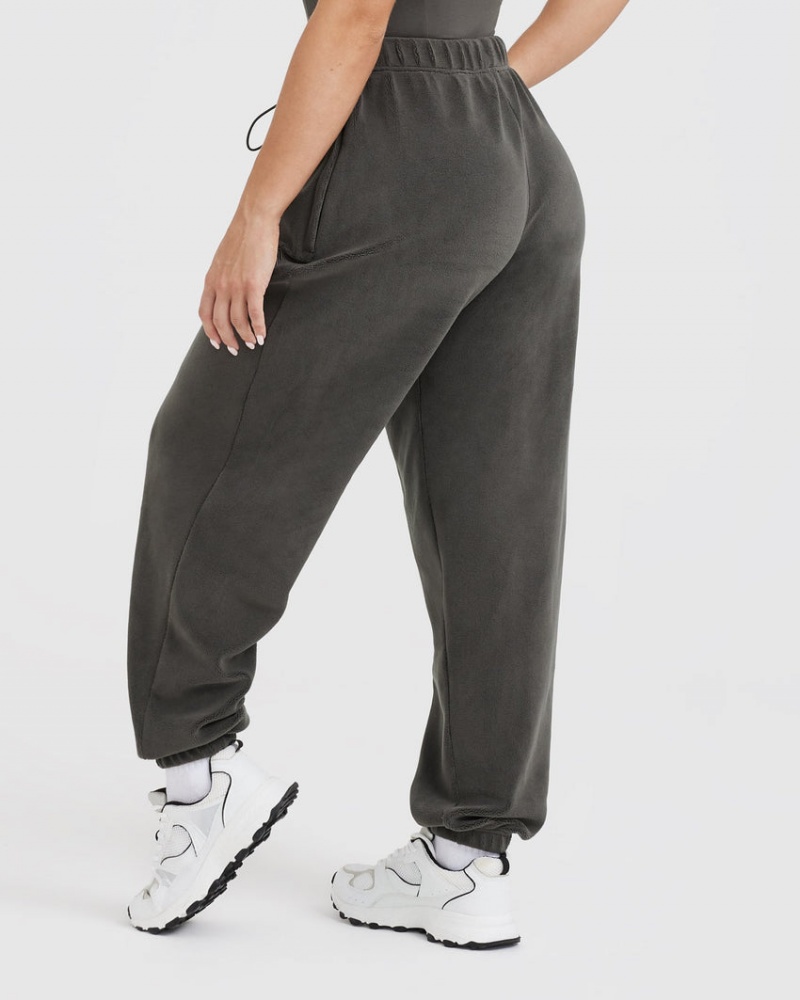 Oner Active Fleece Oversized Joggingbroek Diepgrijs Bruin | ODJ-806192