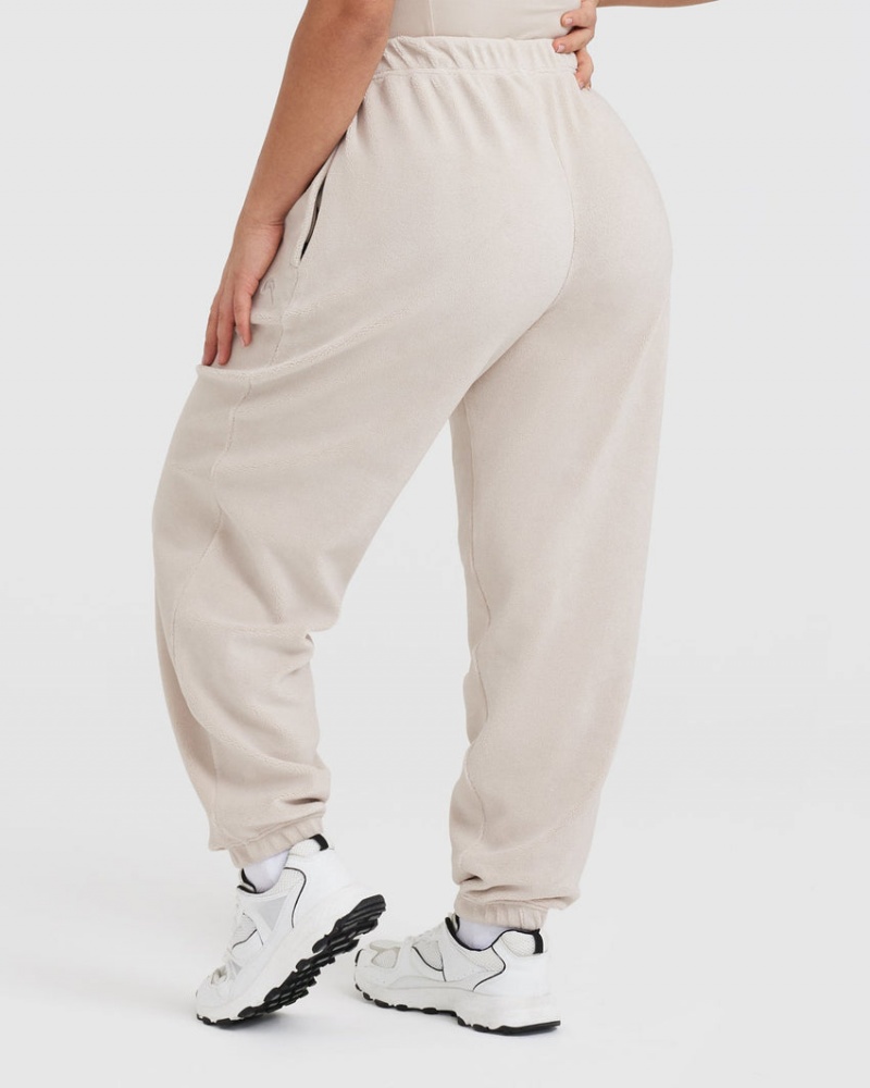 Oner Active Fleece Oversized Joggingbroek Bruin | MZF-712048
