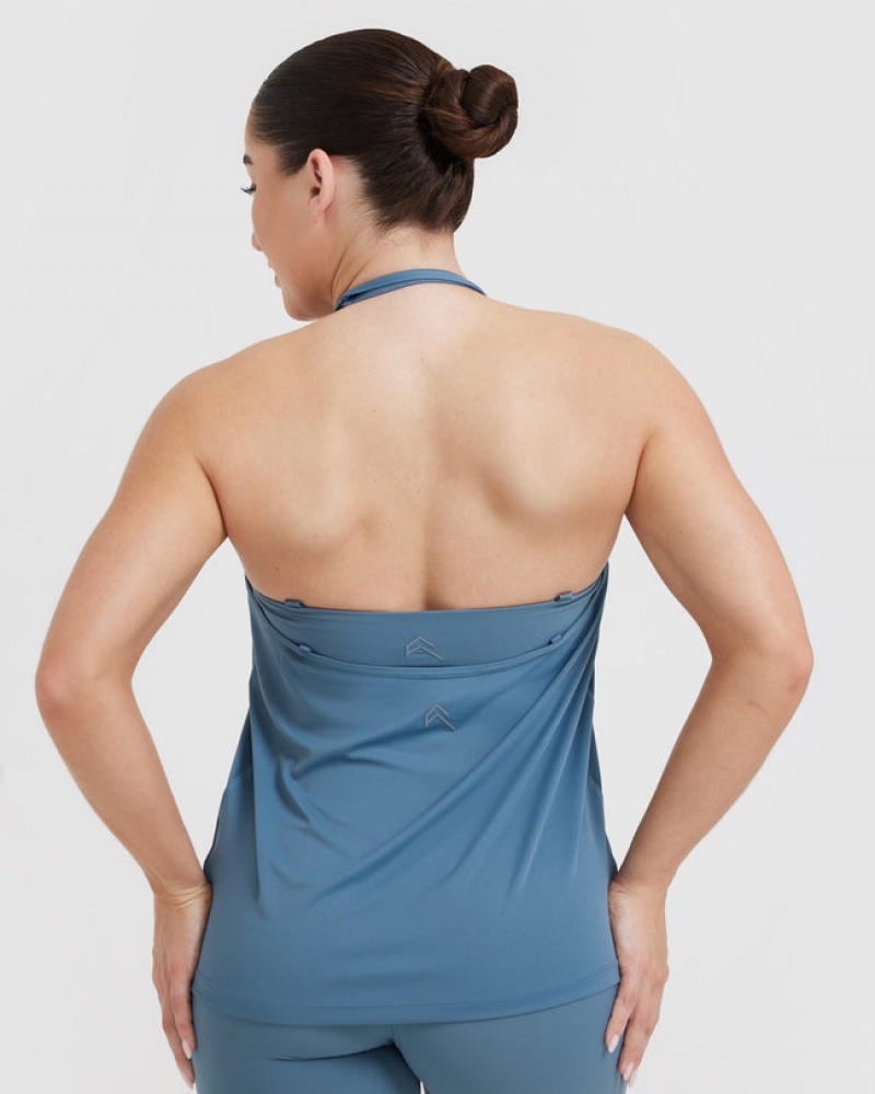 Oner Active Go To Bandjes Loose T-shirts Blauw | VQU-473865