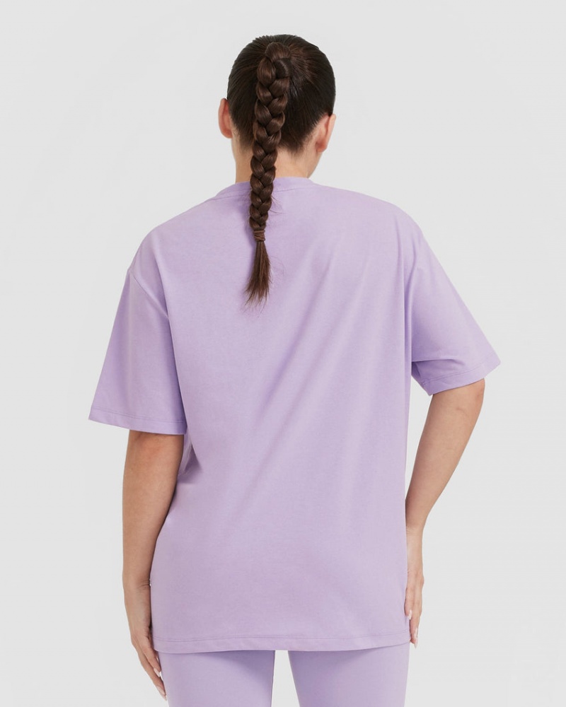 Oner Active Klassieke Oversized Lichtgewicht T-shirts Paars | PGW-813502