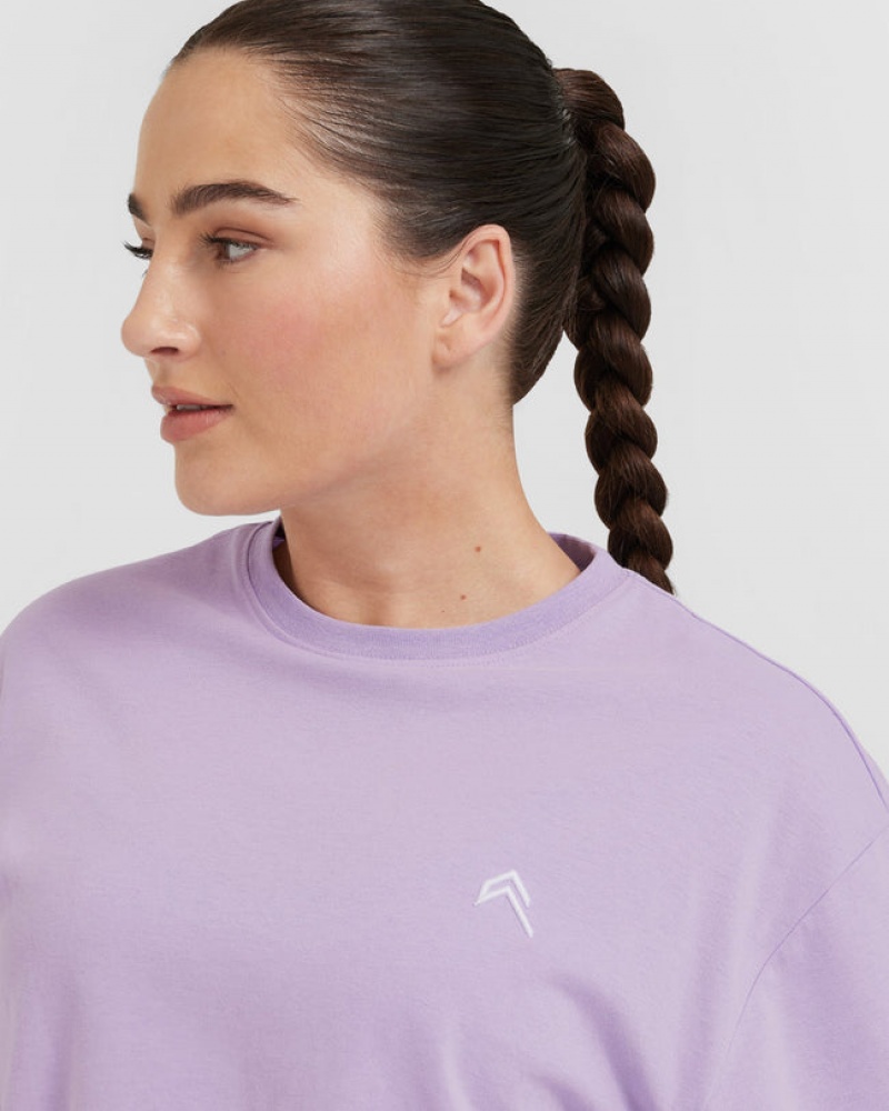 Oner Active Klassieke Oversized Lichtgewicht T-shirts Paars | PGW-813502