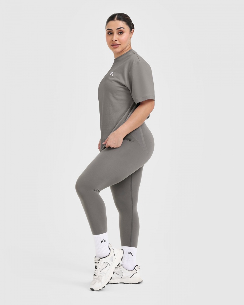 Oner Active Klassieke Oversized Lichtgewicht T-shirts Grijs | PRZ-287964