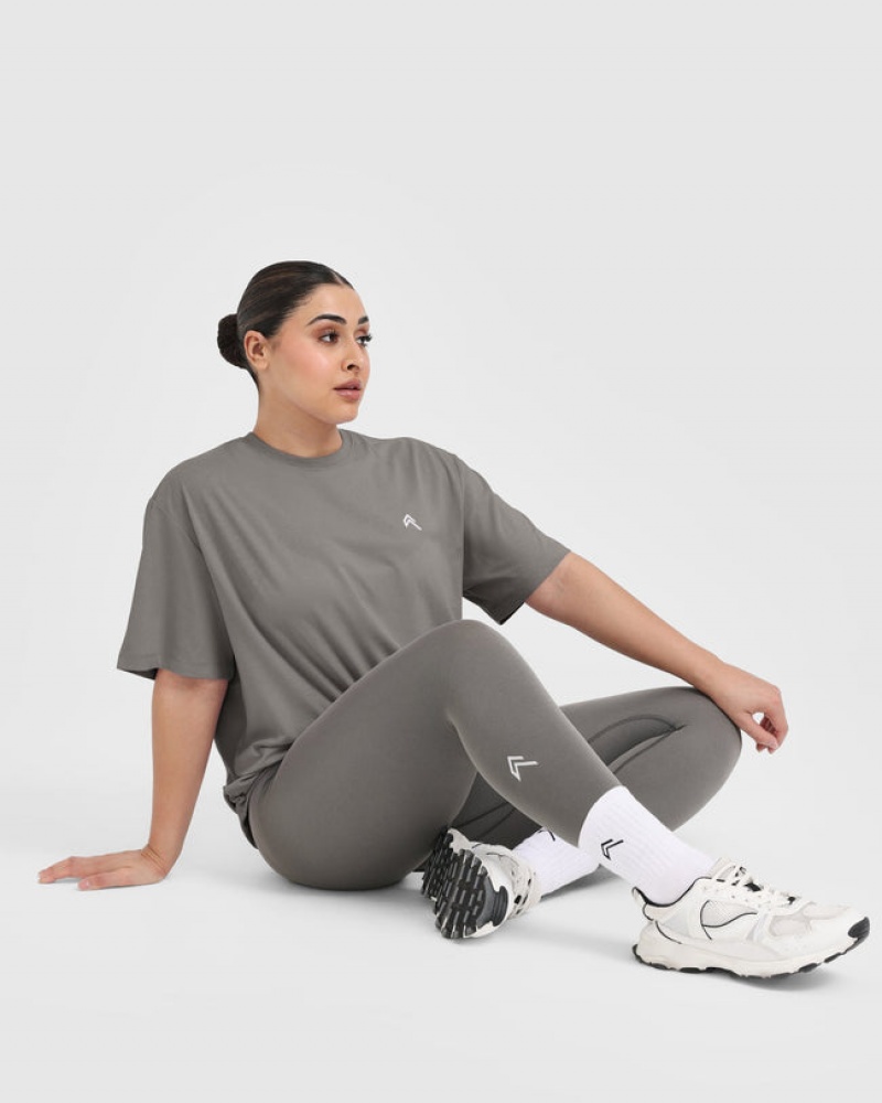 Oner Active Klassieke Oversized Lichtgewicht T-shirts Grijs | PRZ-287964
