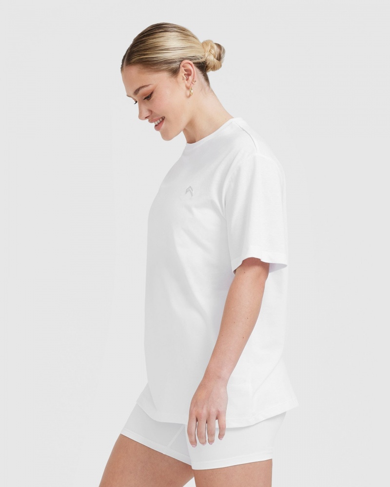 Oner Active Klassieke Oversized Lichtgewicht T-shirts Wit | XPB-197263