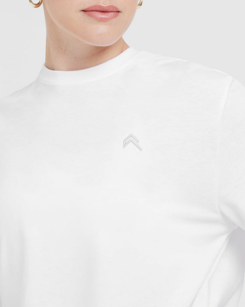 Oner Active Klassieke Oversized Lichtgewicht T-shirts Wit | XPB-197263