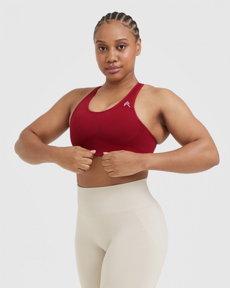 Oner Active Klassieke Seamless 2.0 Bralette Sports Bras Rood Bordeaux | TWY-203457