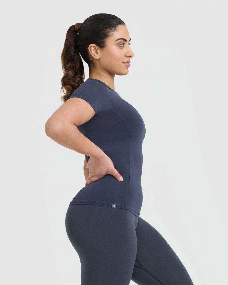 Oner Active Mellow Soft Kort Sleeve T-shirts Blauw | PJF-407852