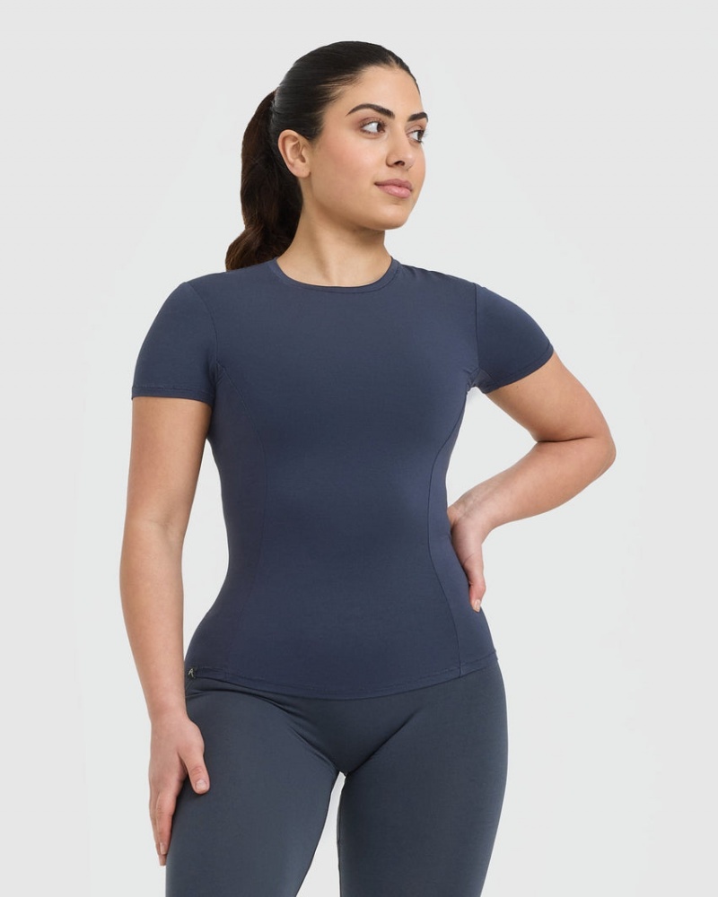Oner Active Mellow Soft Kort Sleeve T-shirts Blauw | PJF-407852