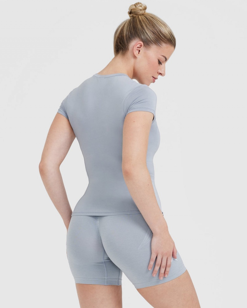 Oner Active Mellow Soft Kort Sleeve T-shirts Grijs | PKA-749038