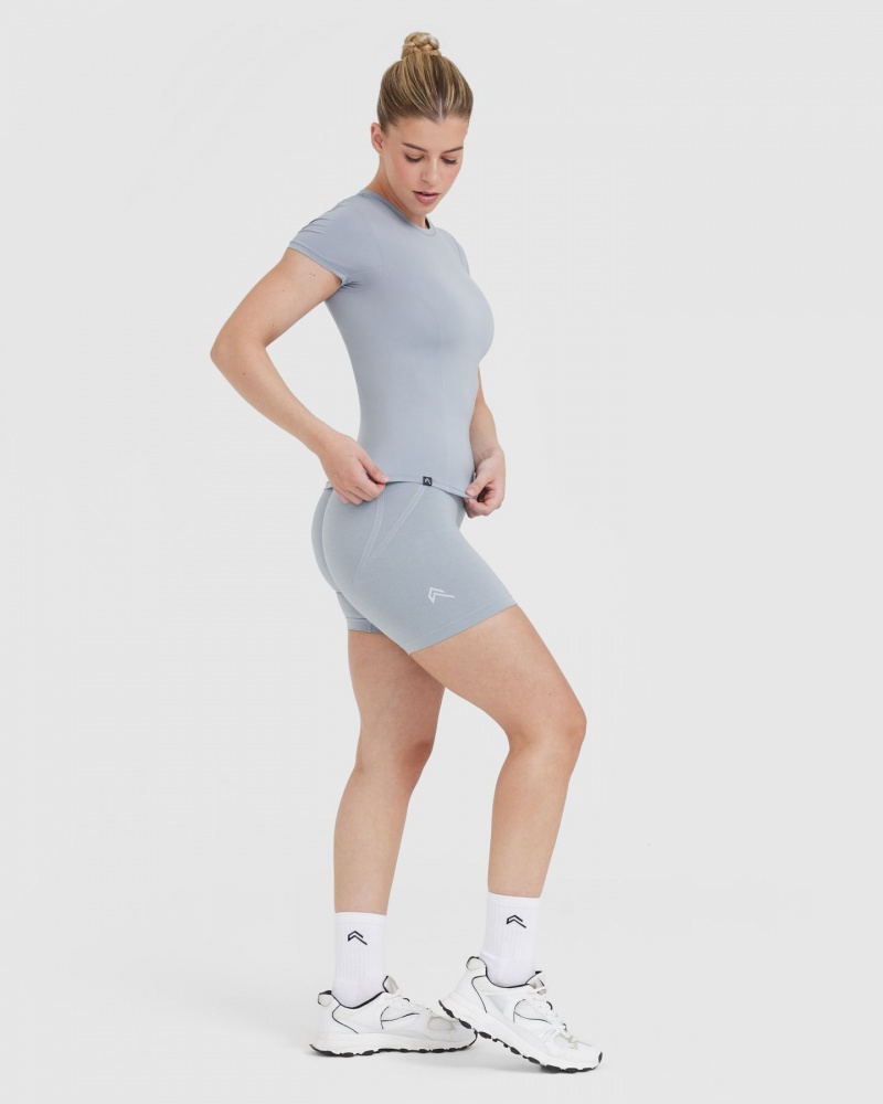 Oner Active Mellow Soft Kort Sleeve T-shirts Grijs | PKA-749038