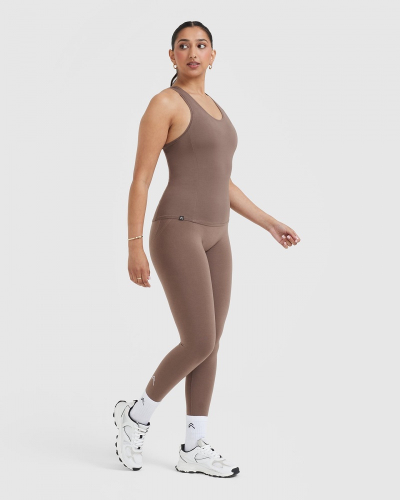 Oner Active Mellow Soft T-shirts Bruin | BFP-904862