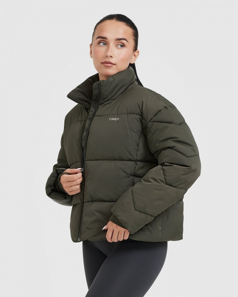 Oner Active Puffer Jassen Khaki | TSI-506831