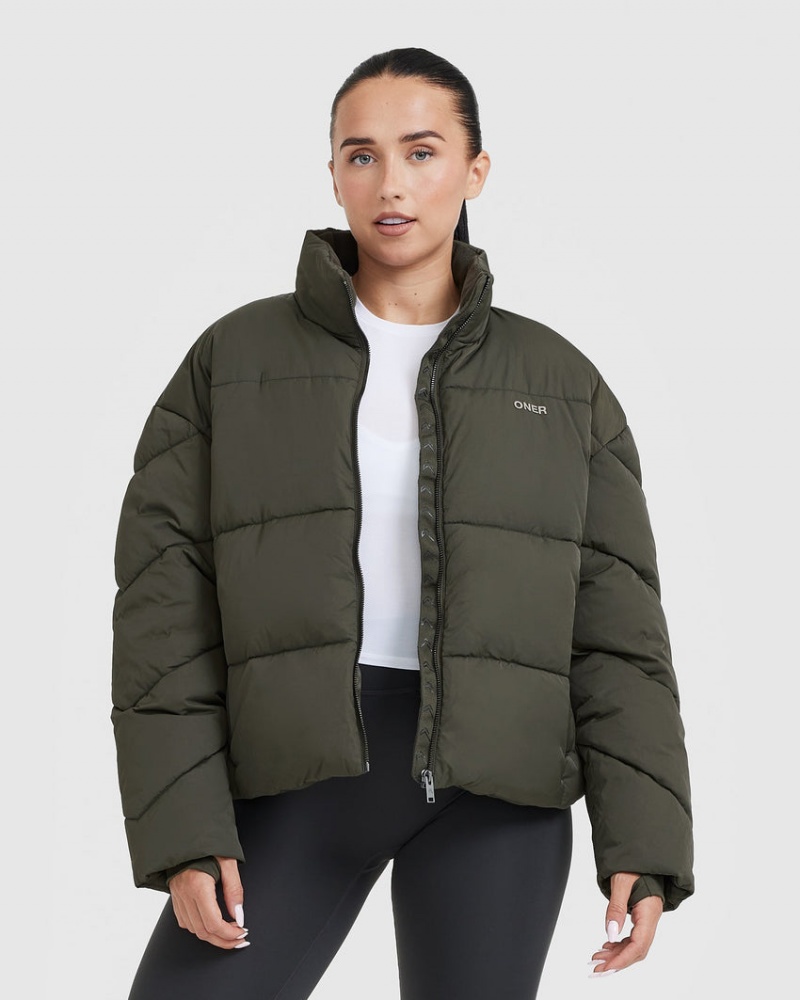 Oner Active Puffer Jassen Khaki | TSI-506831