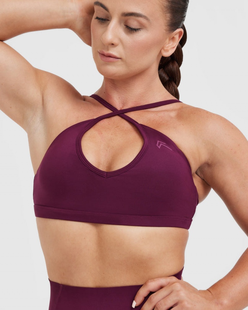 Oner Active Timeless Bandjes Bralette Sports Bras Bordeaux | EWX-359410