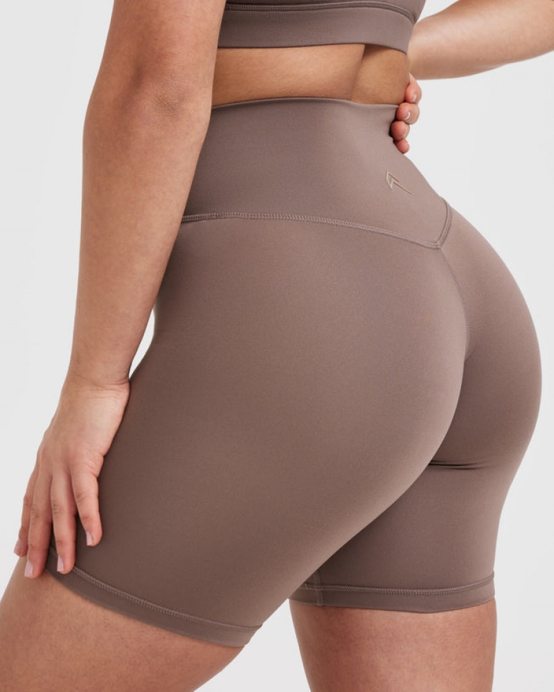 Oner Active Timeless High Waisted Korte Broek Bruin | HZQ-867231