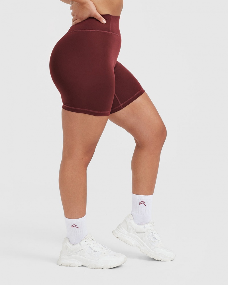 Oner Active Timeless High Waisted Korte Broek Bordeaux | PXK-549382
