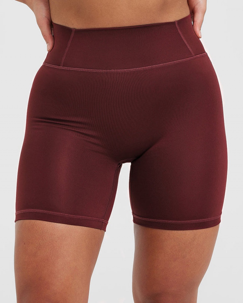 Oner Active Timeless High Waisted Korte Broek Bordeaux | PXK-549382