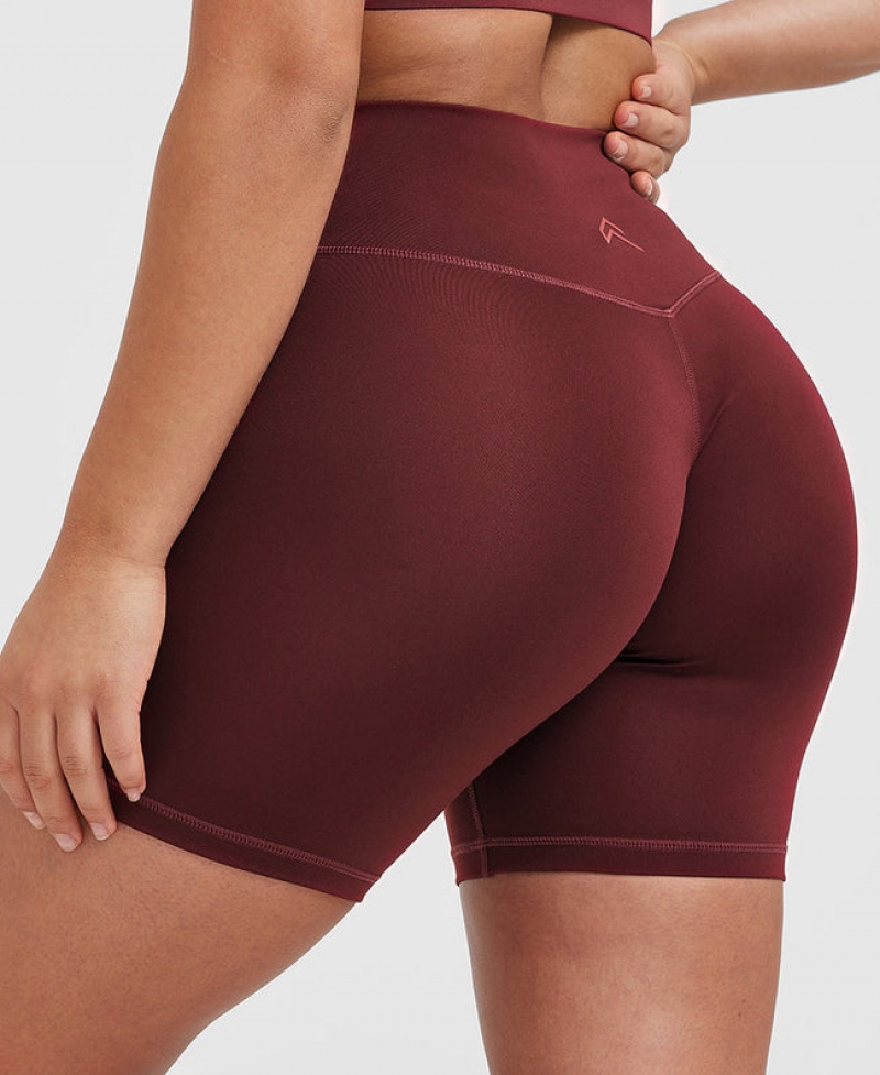 Oner Active Timeless High Waisted Korte Broek Bordeaux | PXK-549382