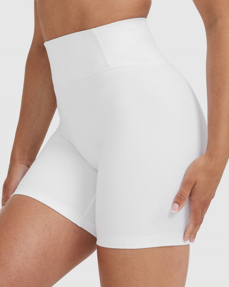 Oner Active Timeless High Waisted Korte Broek Wit | CUK-209534
