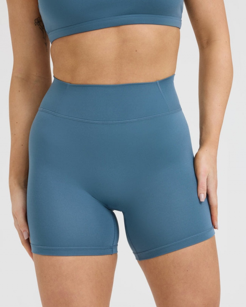 Oner Active Timeless High Waisted Korte Broek Blauw | QXF-042965