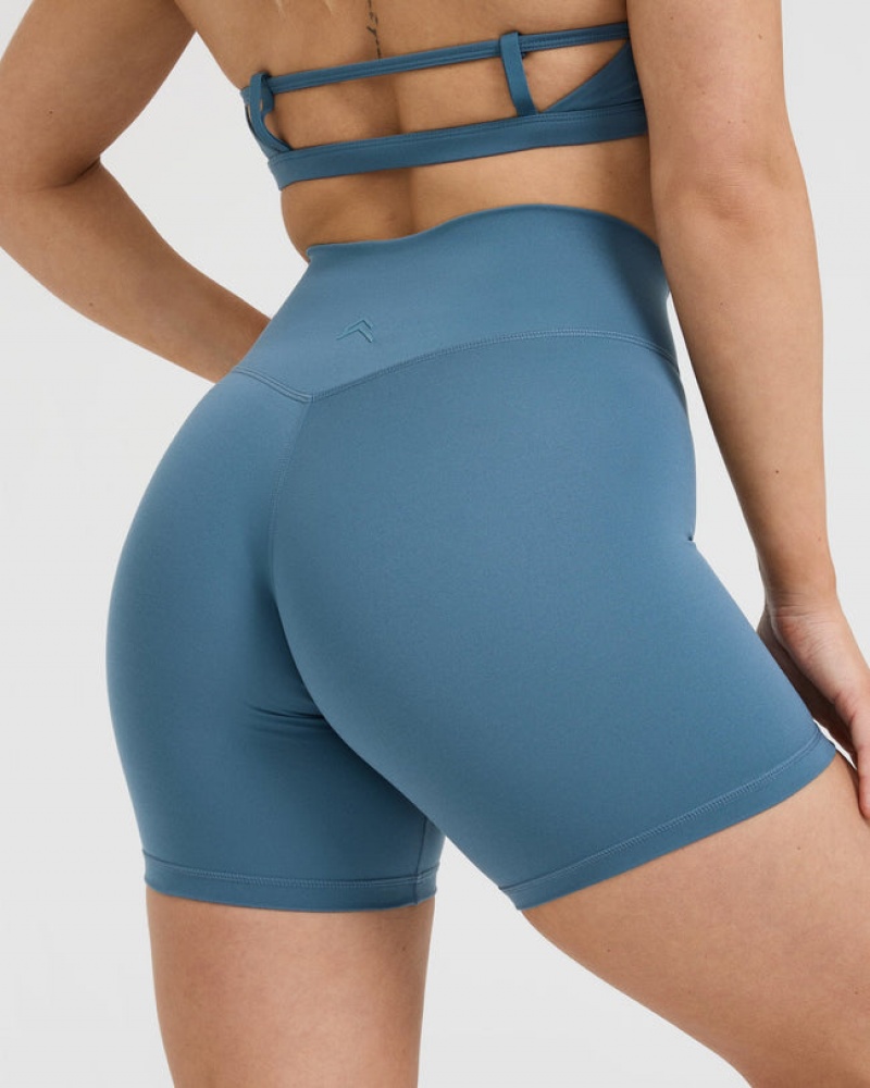 Oner Active Timeless High Waisted Korte Broek Blauw | QXF-042965