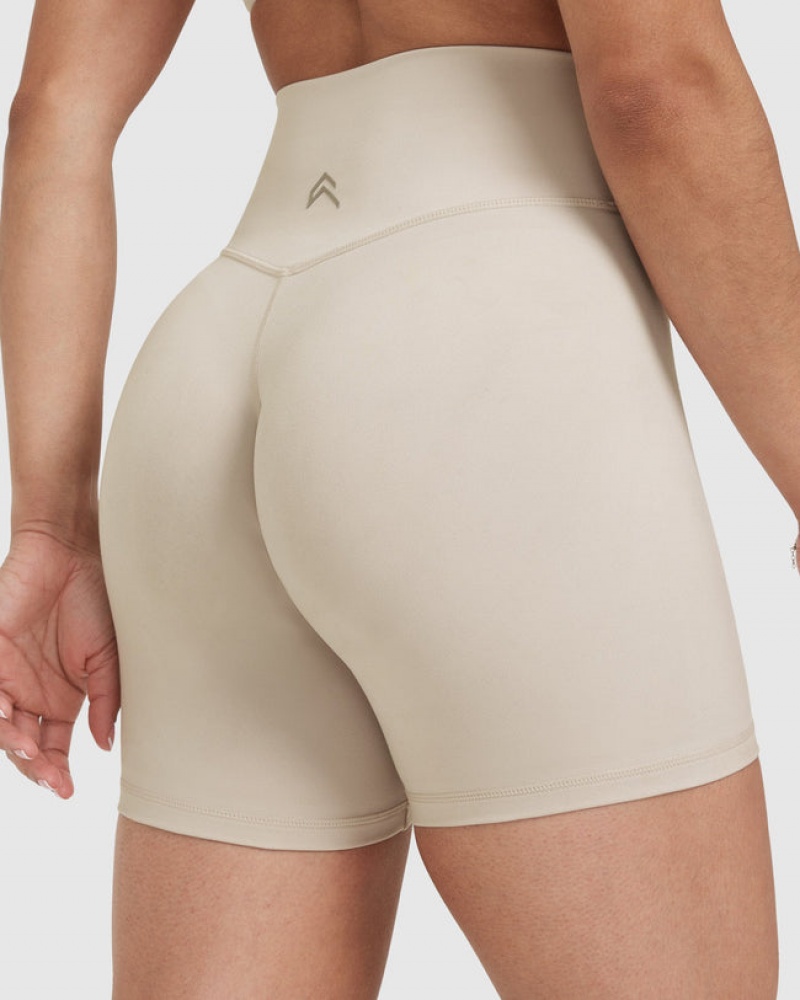 Oner Active Timeless High Waisted Korte Broek Bruin | BEX-536971