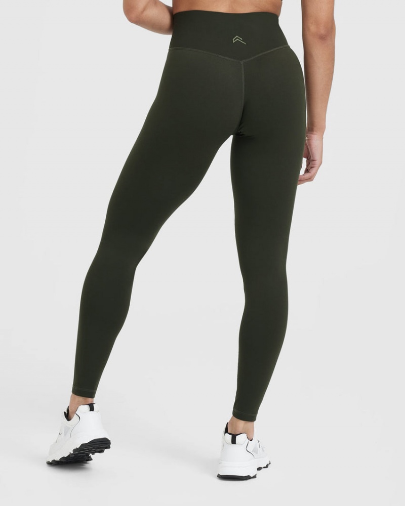 Oner Active Timeless High Waisted Leggings Khaki | LBX-407931