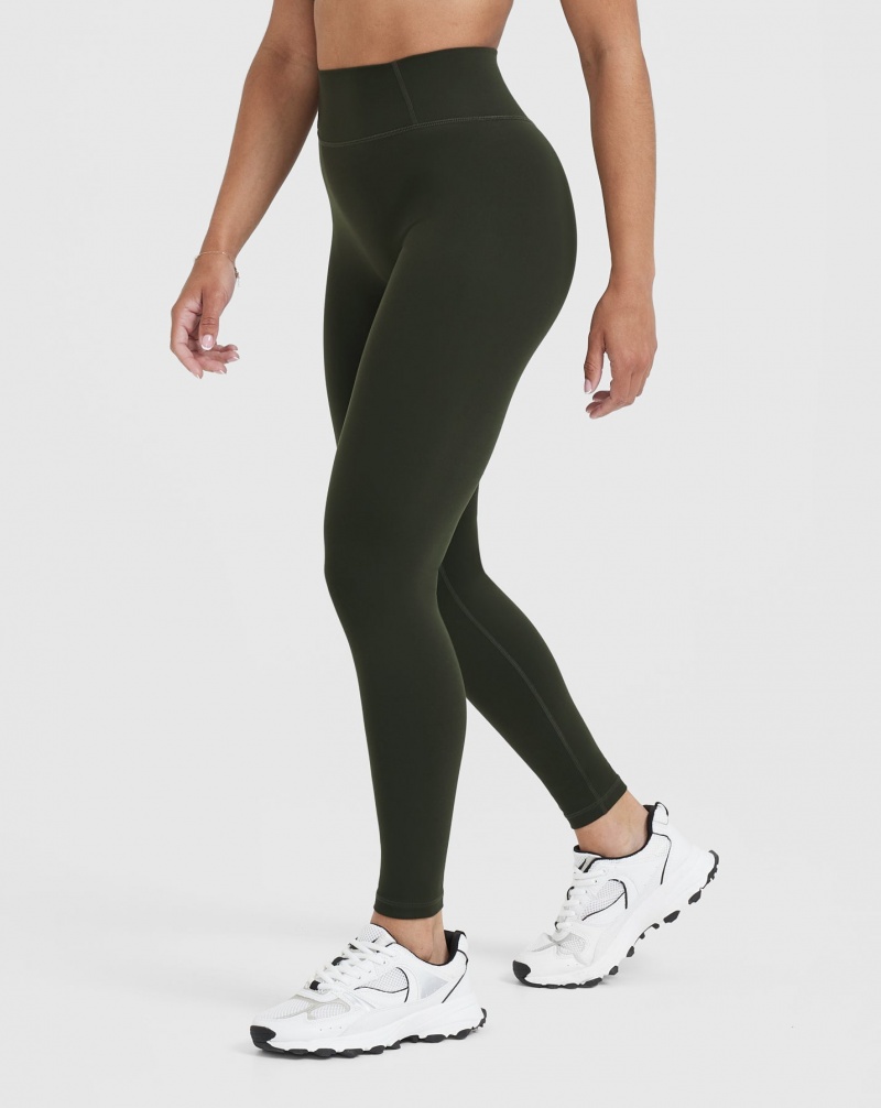 Oner Active Timeless High Waisted Leggings Khaki | LBX-407931
