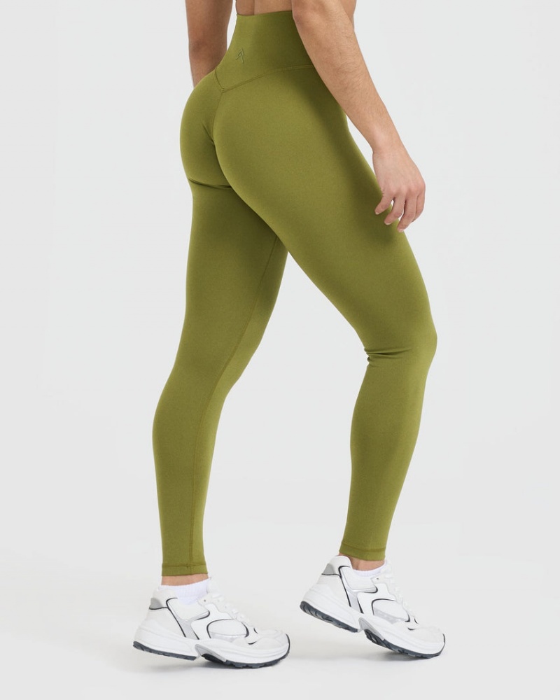 Oner Active Timeless High Waisted Leggings Olijfgroen Groen | HOR-046725