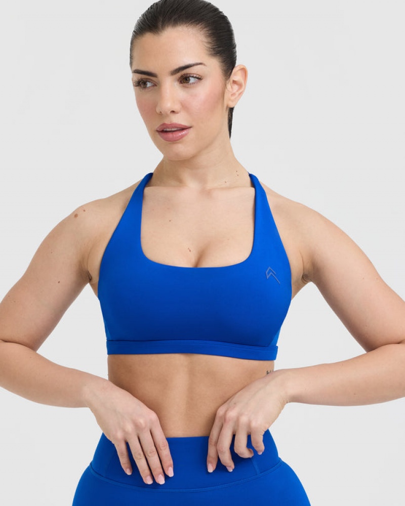 Oner Active Timeless Square Neck Sports Bras Diepblauw | ISQ-735491