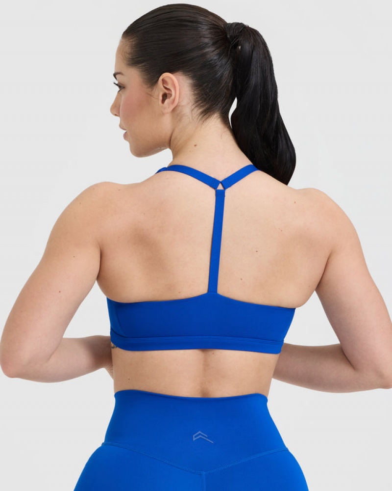 Oner Active Timeless Square Neck Sports Bras Diepblauw | ISQ-735491