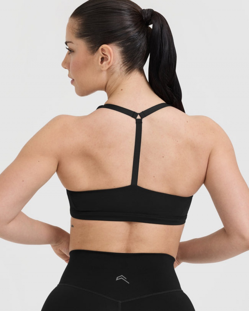 Oner Active Timeless Square Neck Sports Bras Zwart | CEP-398041