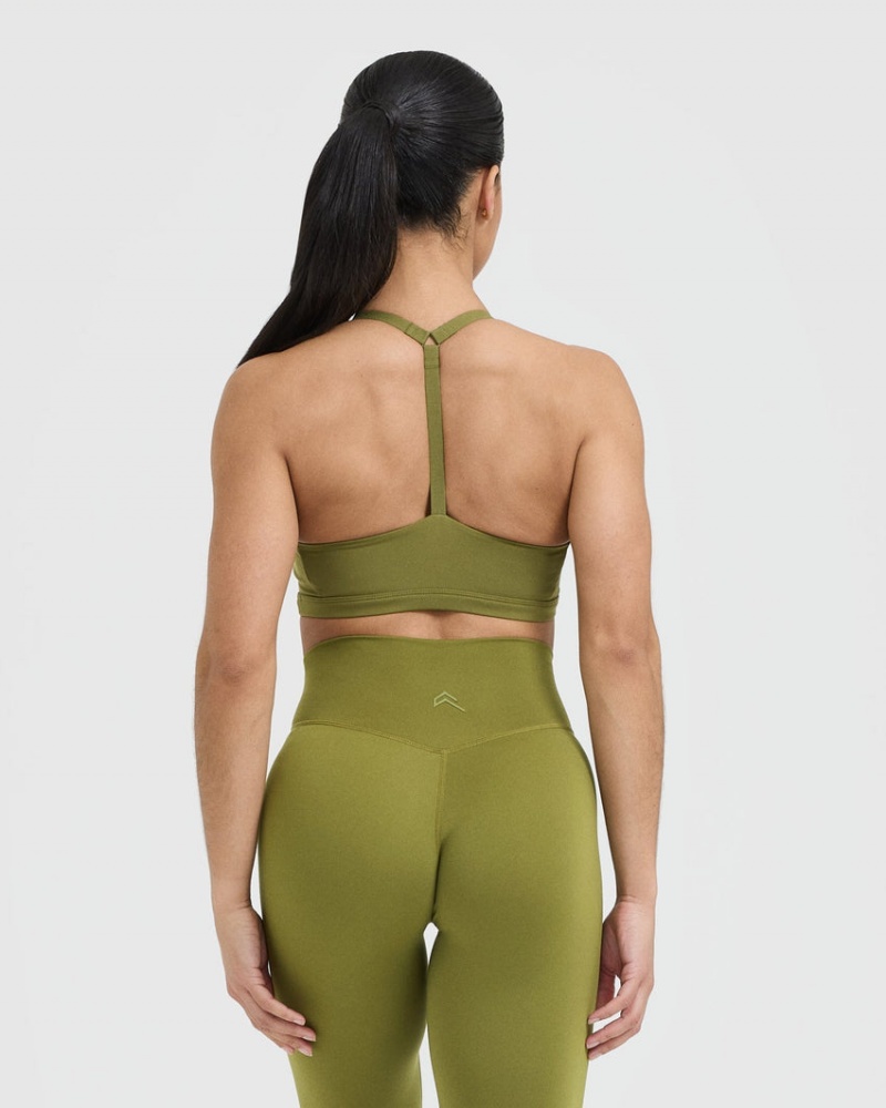 Oner Active Timeless Square Neck Sports Bras Olijfgroen Groen | DCH-284750
