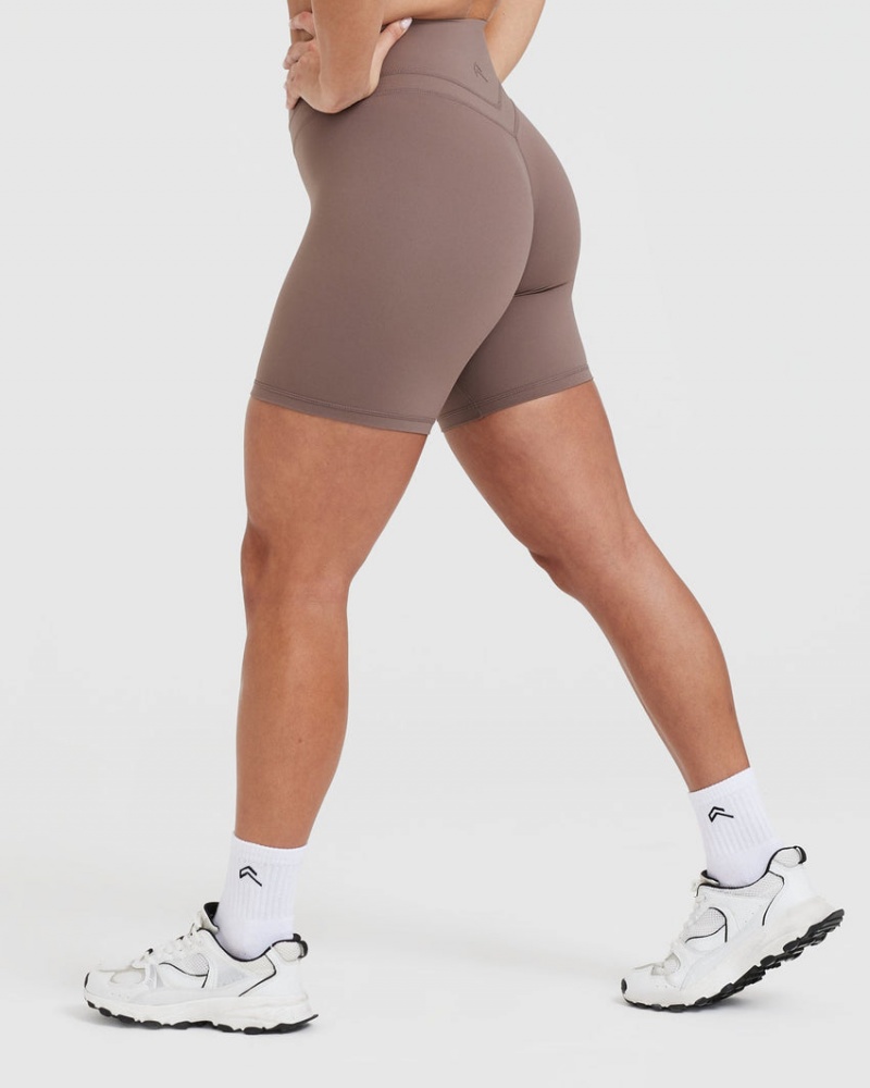 Oner Active Unified High Waisted Korte Broek Bruin | HIT-542708