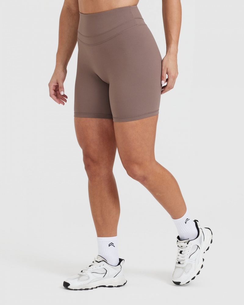 Oner Active Unified High Waisted Korte Broek Bruin | HIT-542708